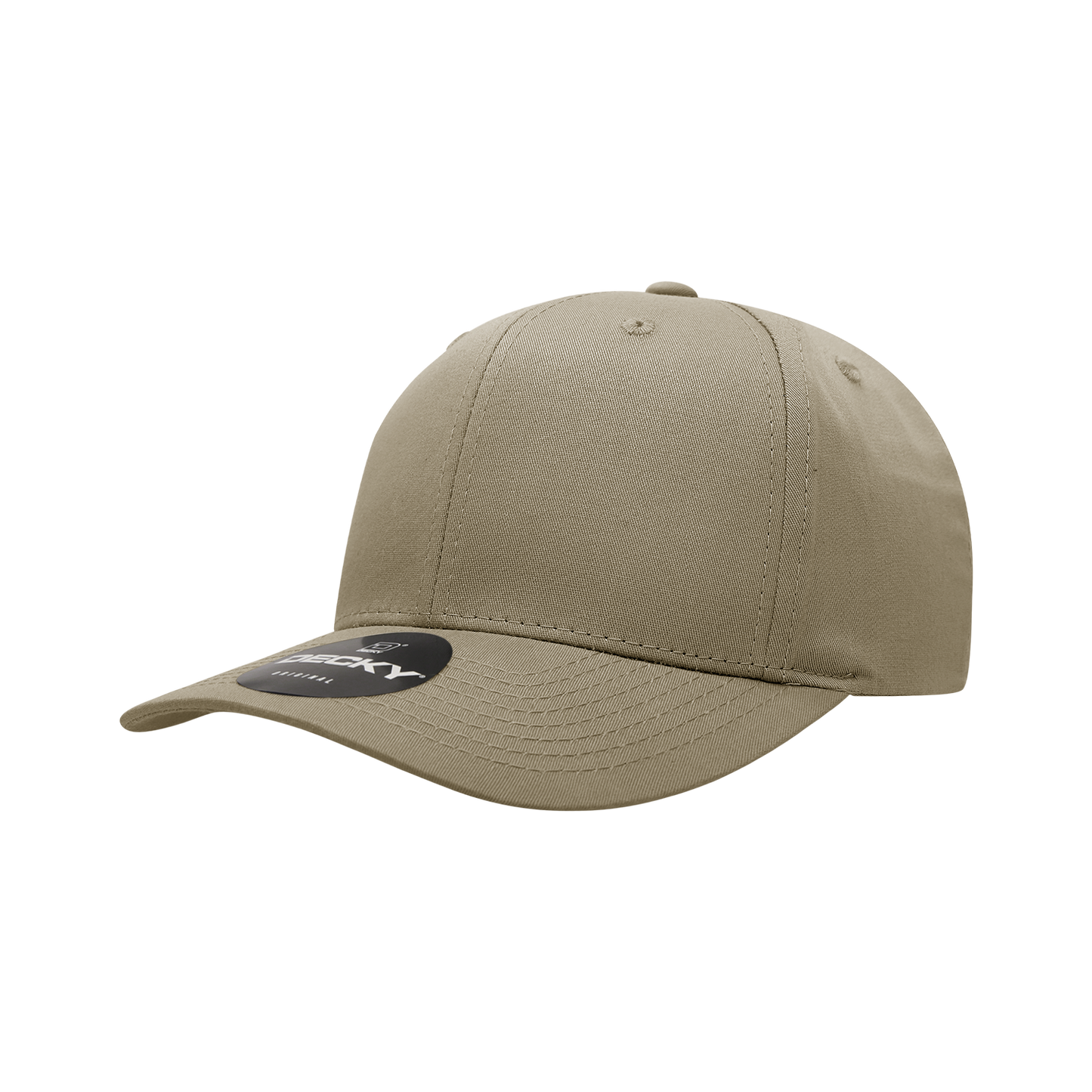 Decky 6022 Snapback Cap - Structured, Curved Brim