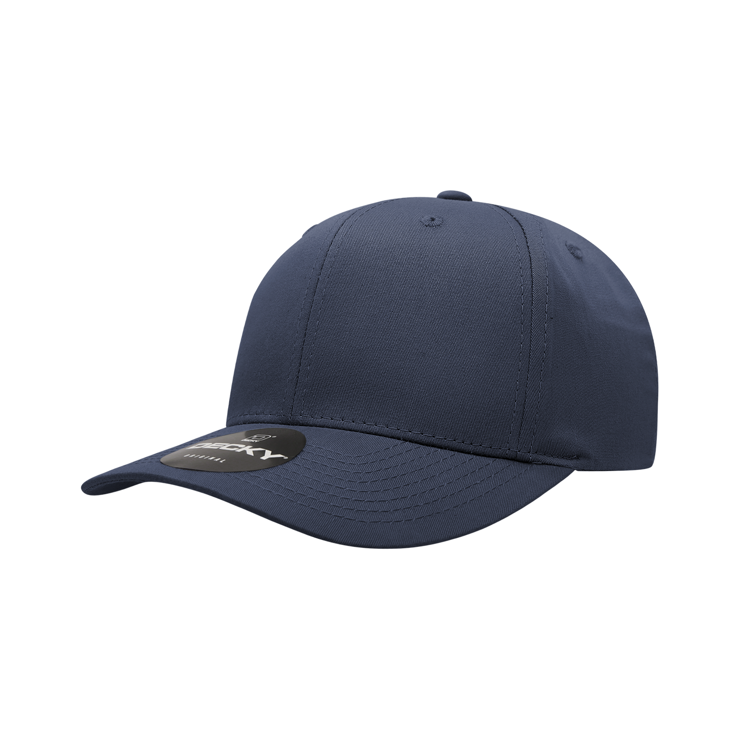 Decky 6022 Snapback Cap - Structured, Curved Brim
