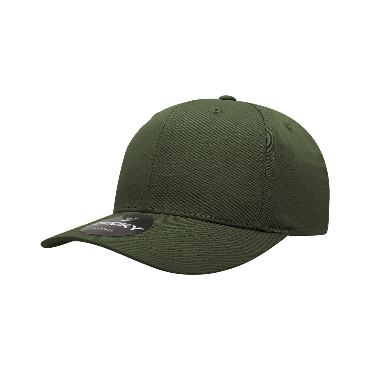 Decky 6022 Snapback Cap - Structured, Curved Brim