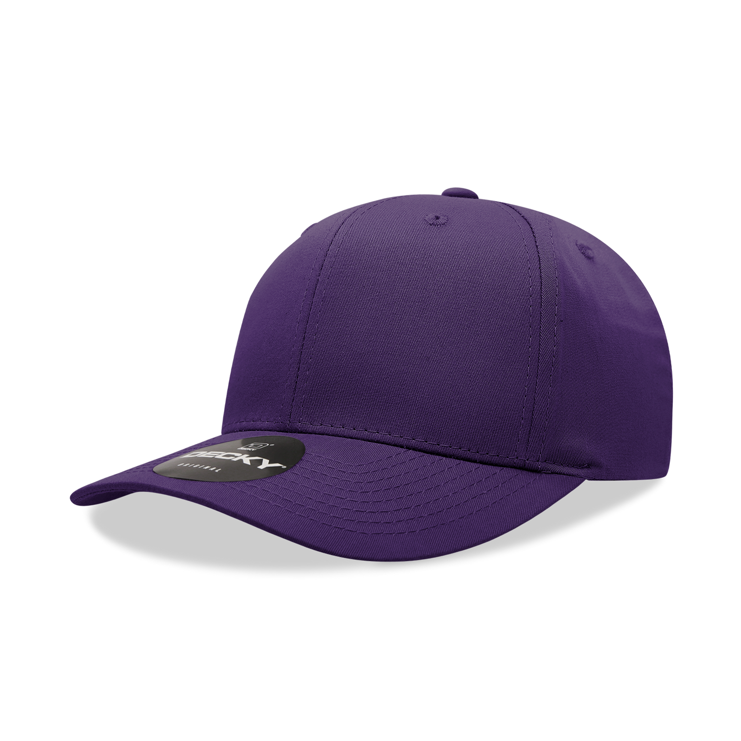 Decky 6022 Snapback Cap - Structured, Curved Brim