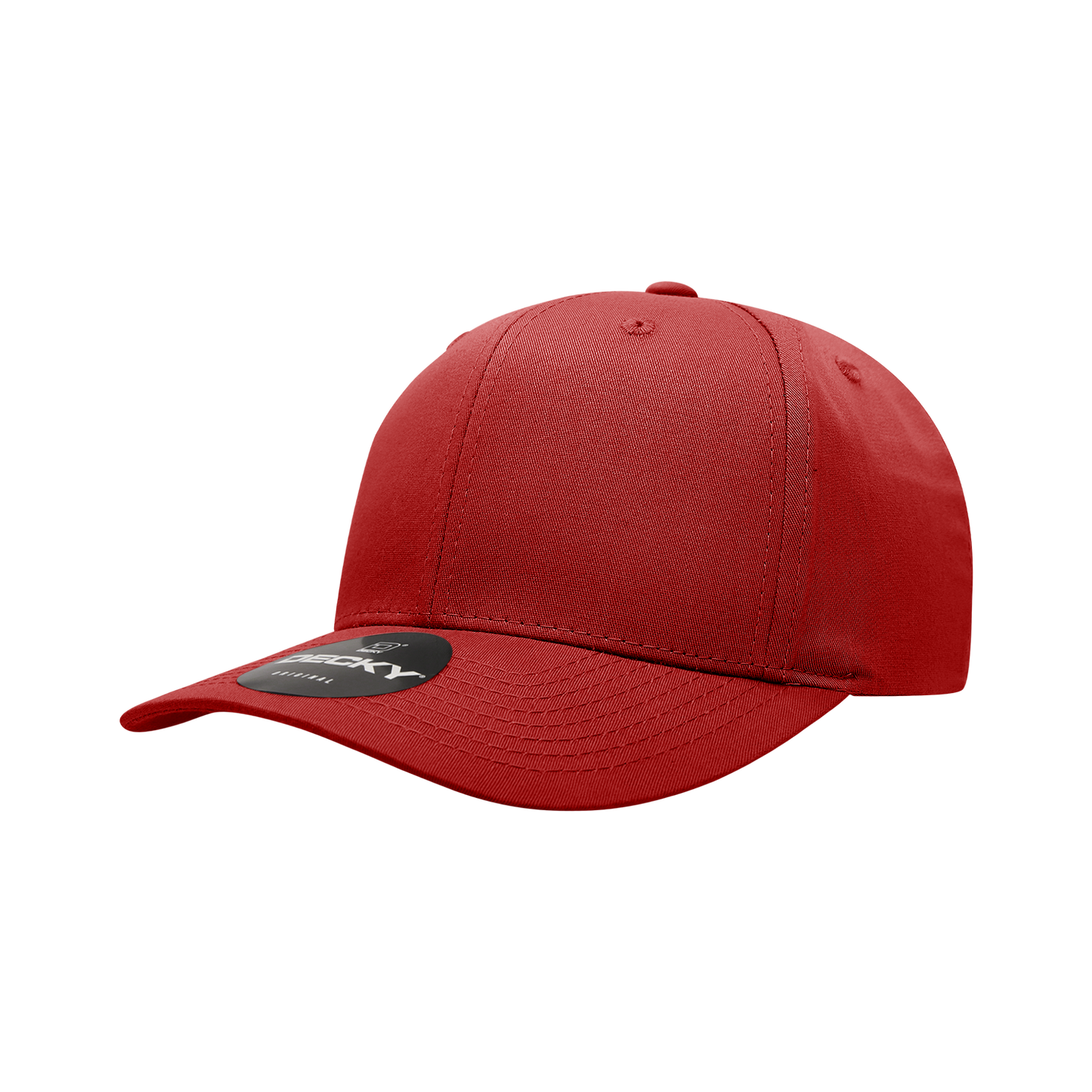 Decky 6022 Snapback Cap - Structured, Curved Brim
