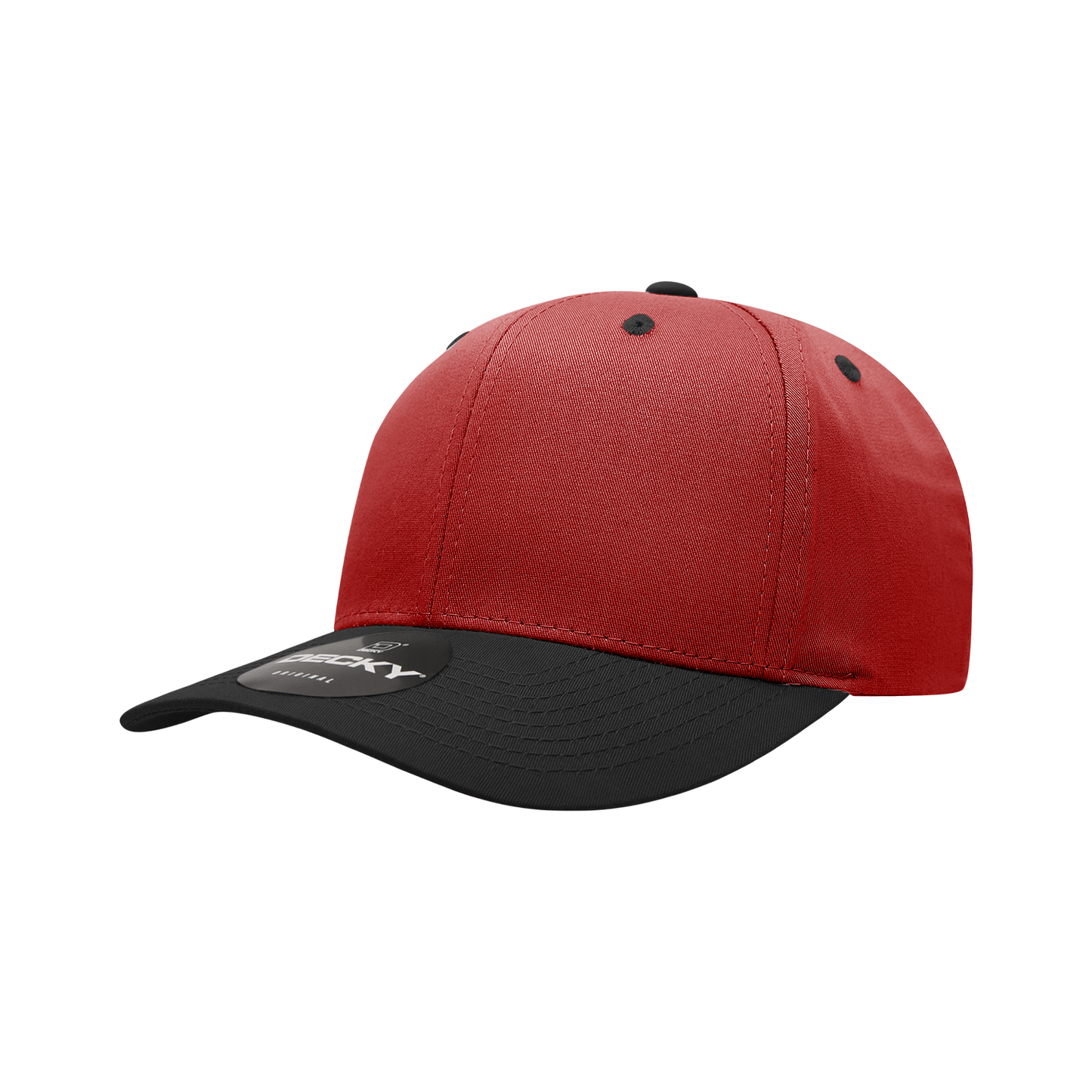Decky 6022 Snapback Cap - Structured, Curved Brim