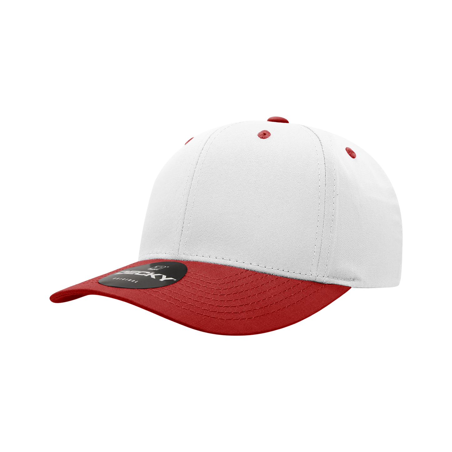 Decky 6022 Snapback Cap - Structured, Curved Brim
