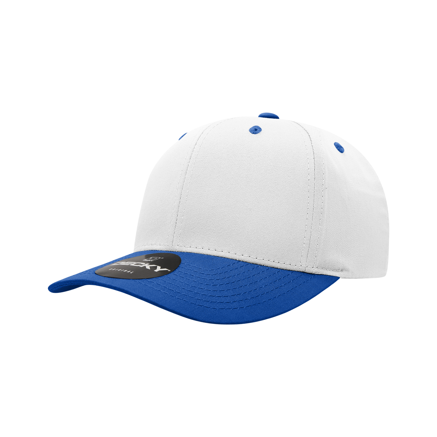 Decky 6022 Snapback Cap - Structured, Curved Brim