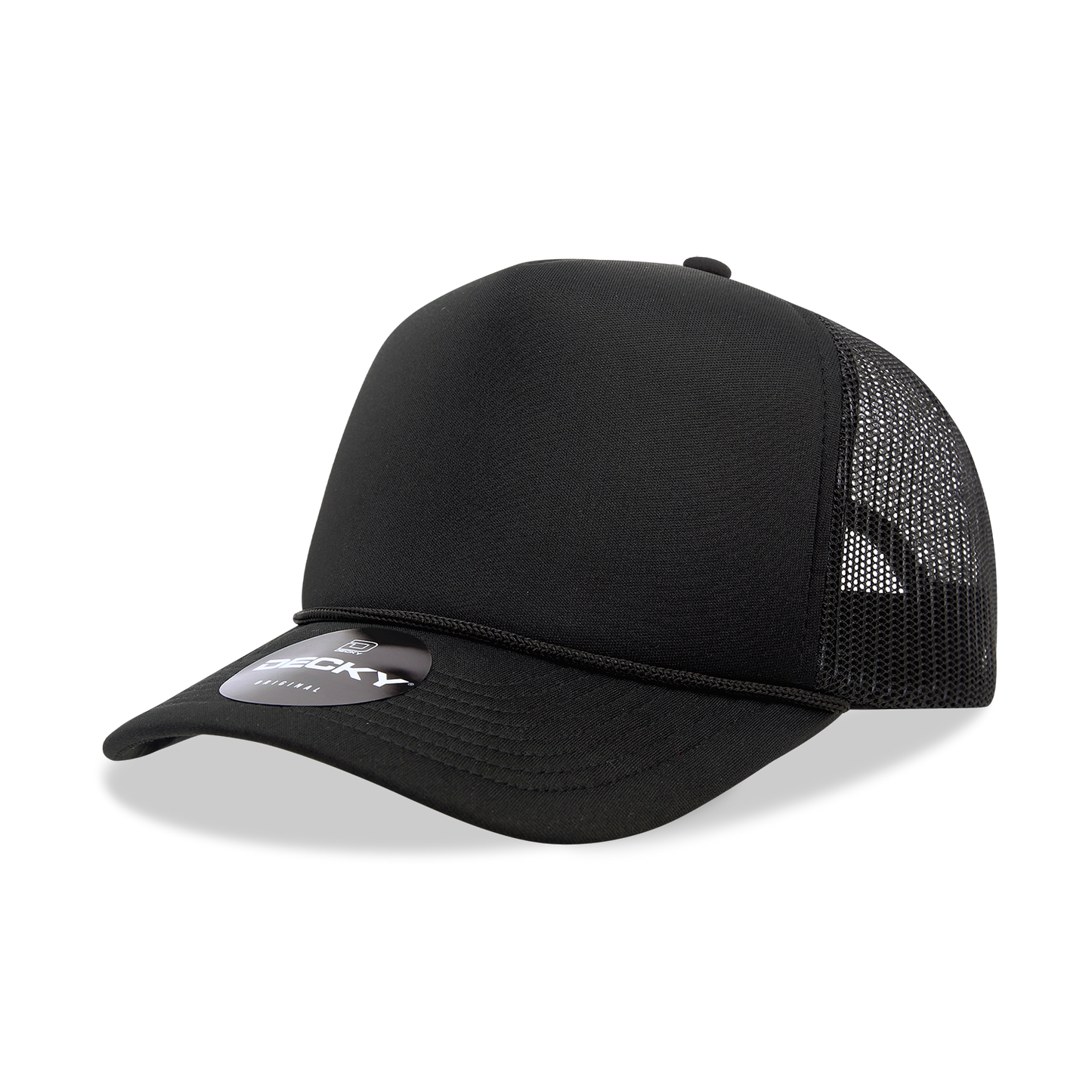 Decky 6025 Trucker Hat - Structured, Curved Brim