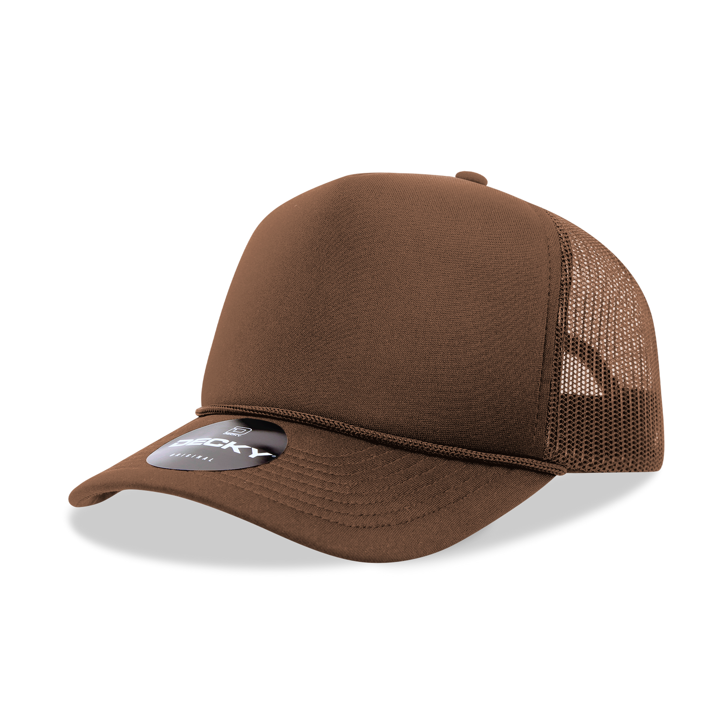 Decky 6025 Trucker Hat - Structured, Curved Brim