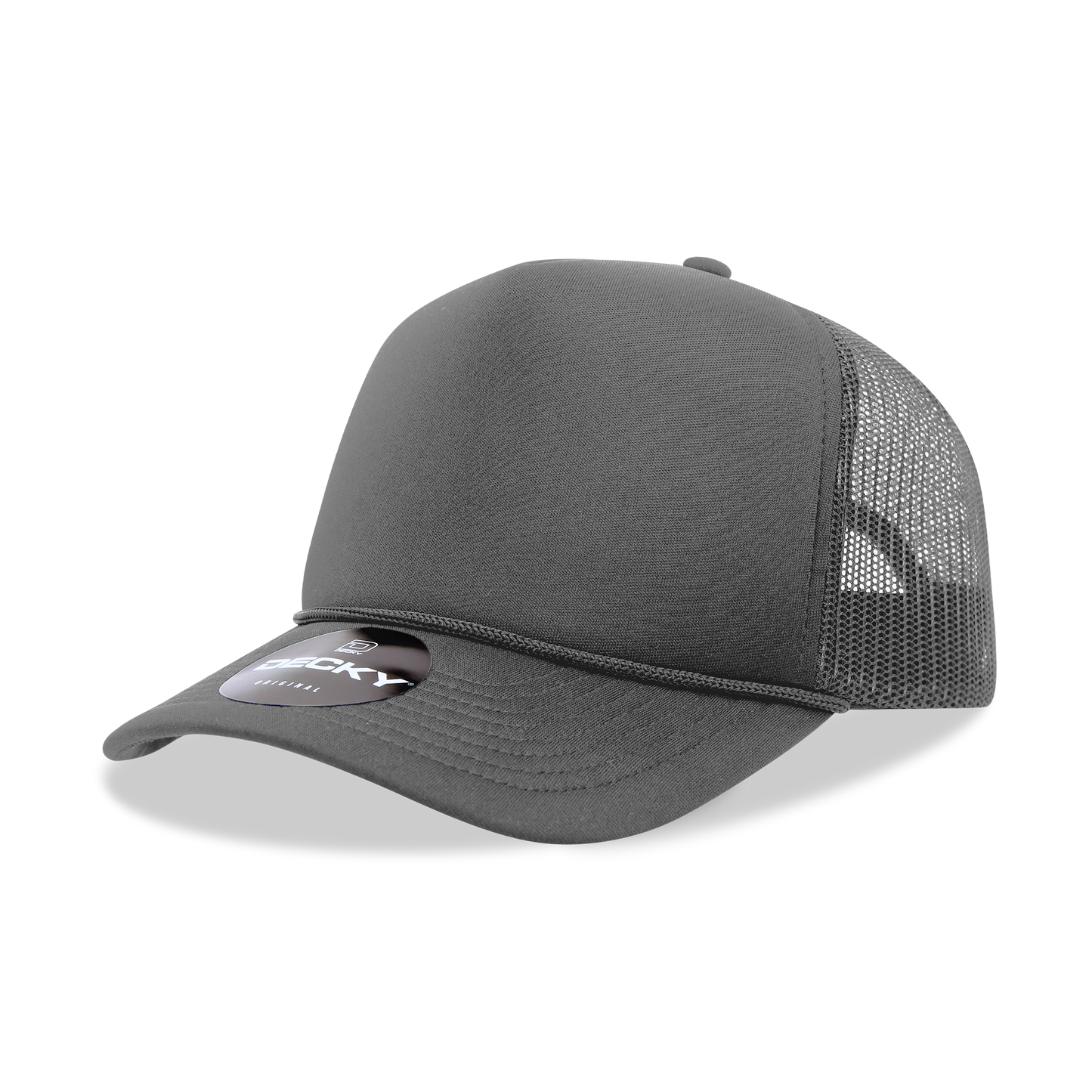 Decky 6025 Trucker Hat - Structured, Curved Brim