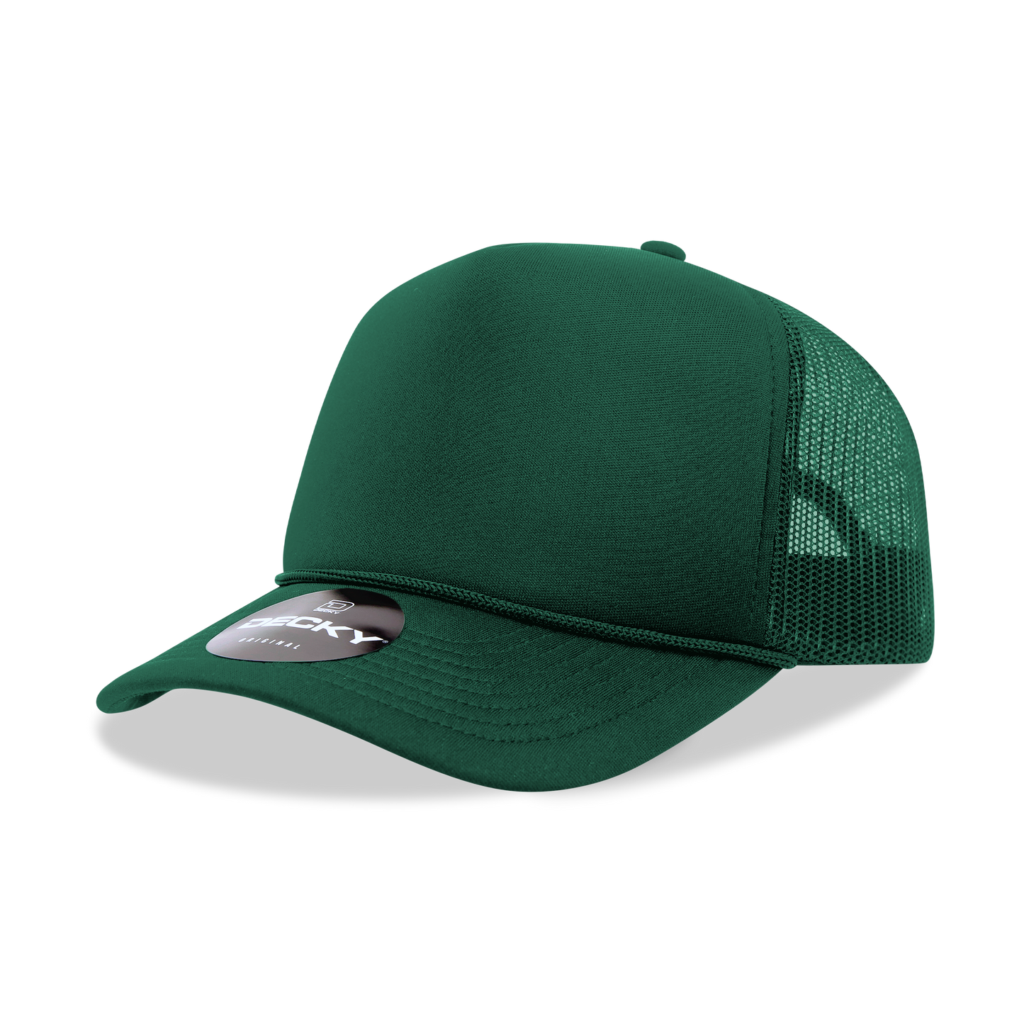 Decky 6025 Trucker Hat - Structured, Curved Brim