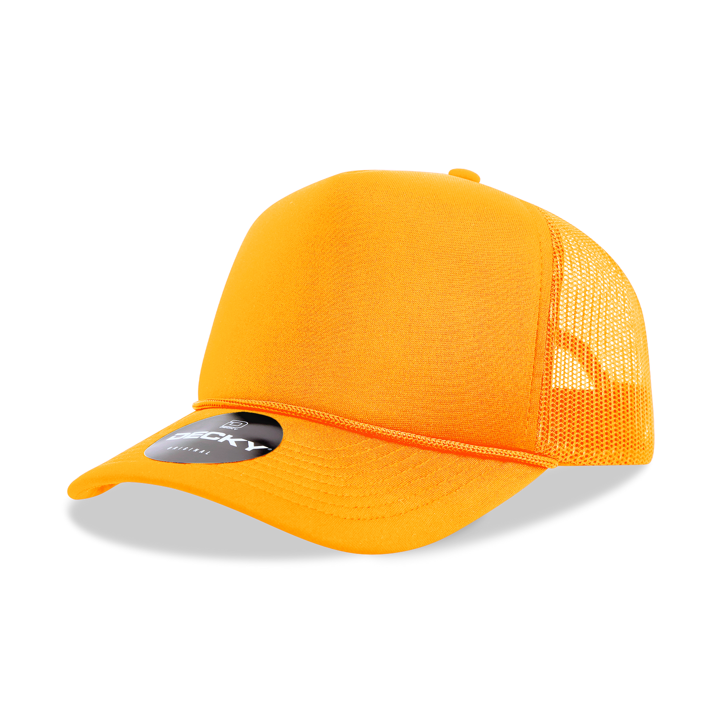 Decky 6025 Trucker Hat - Structured, Curved Brim