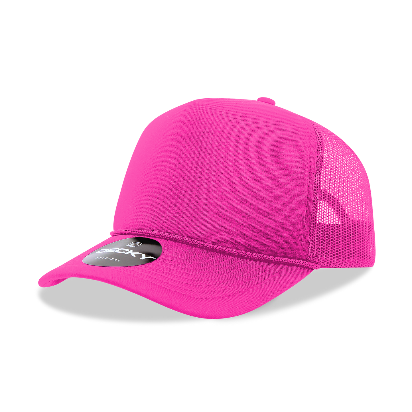 Decky 6025 Trucker Hat - Structured, Curved Brim