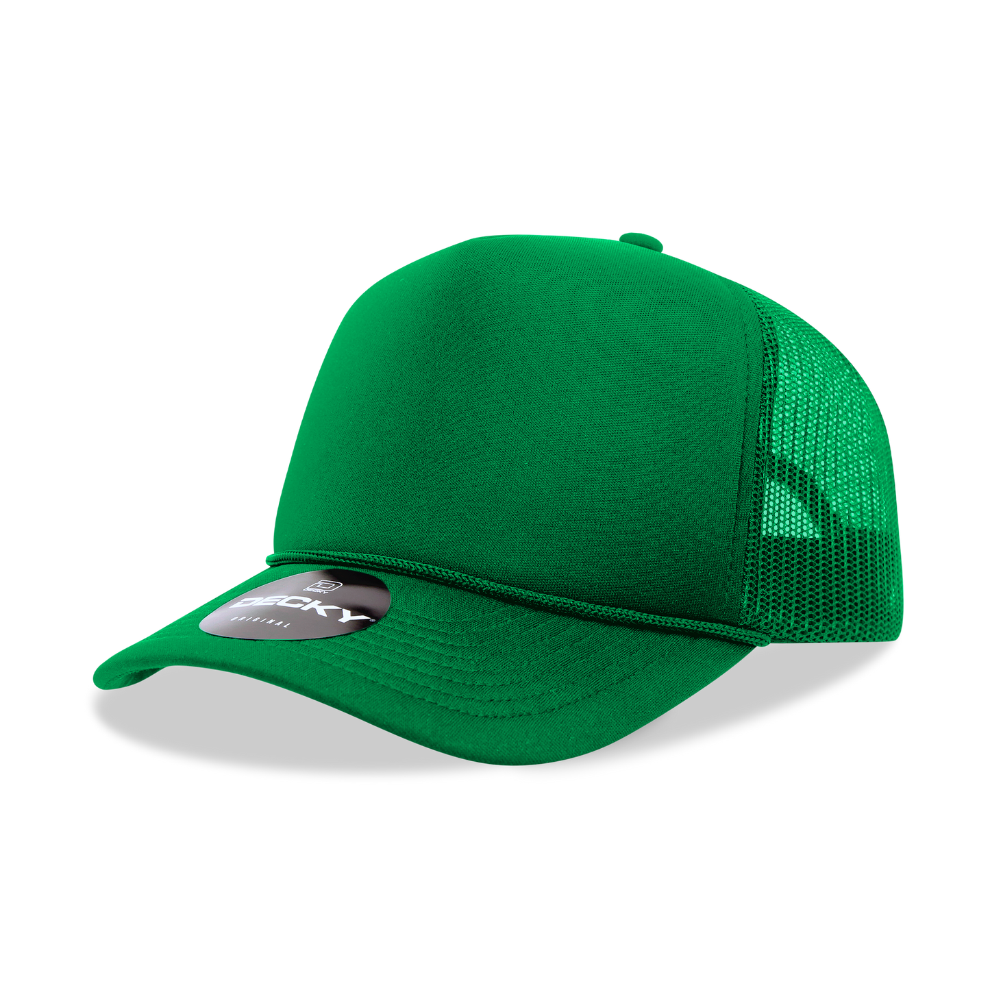Decky 6025 Trucker Hat - Structured, Curved Brim