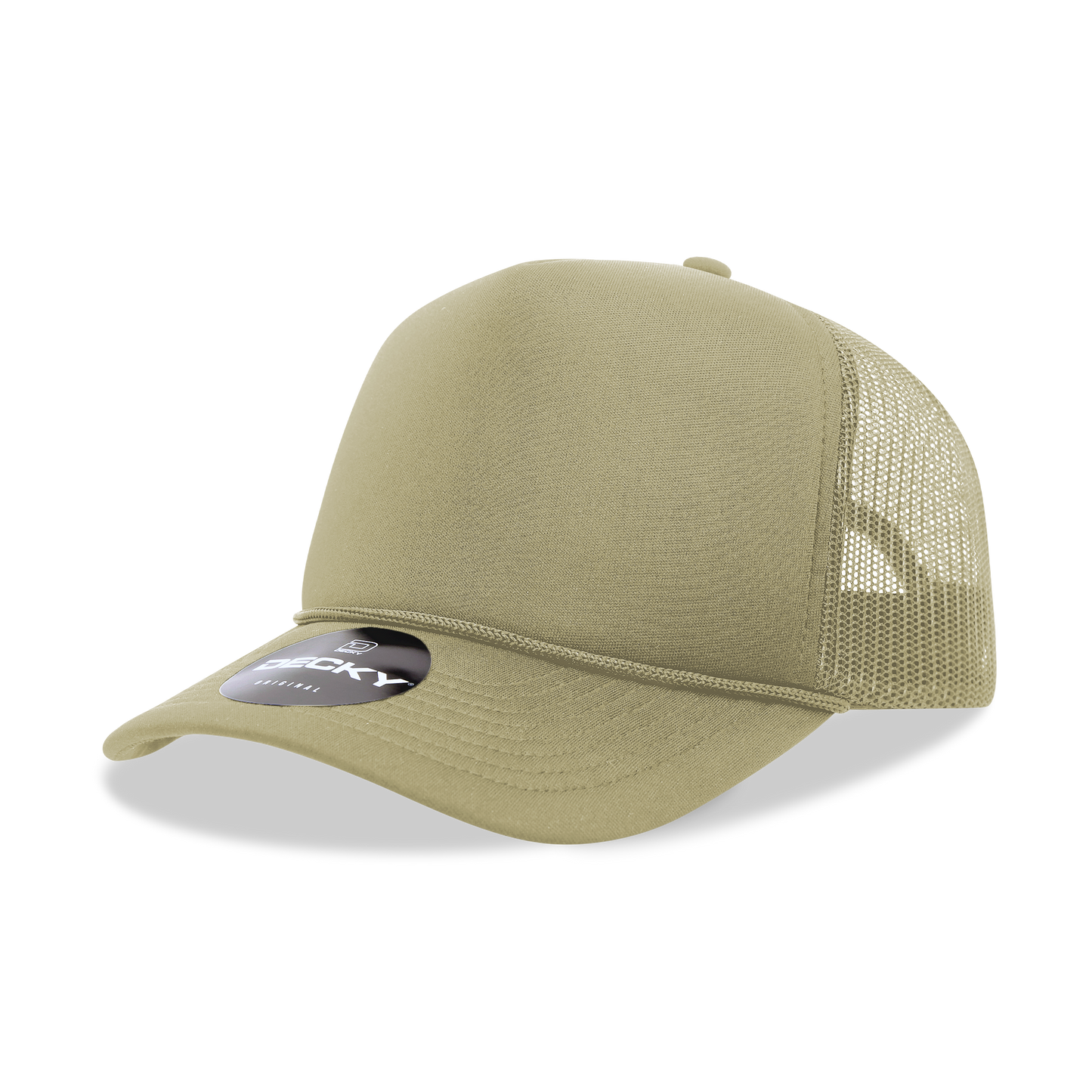 Decky 6025 Trucker Hat - Structured, Curved Brim