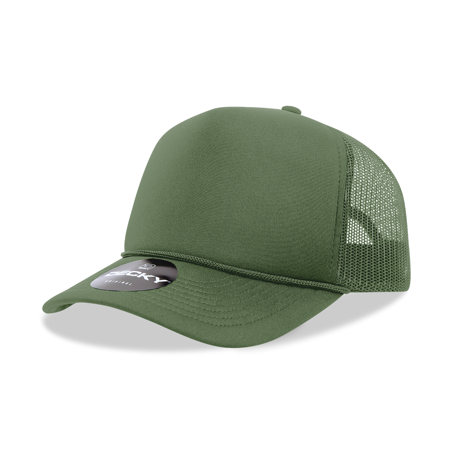 Decky 6025 Trucker Hat - Structured, Curved Brim