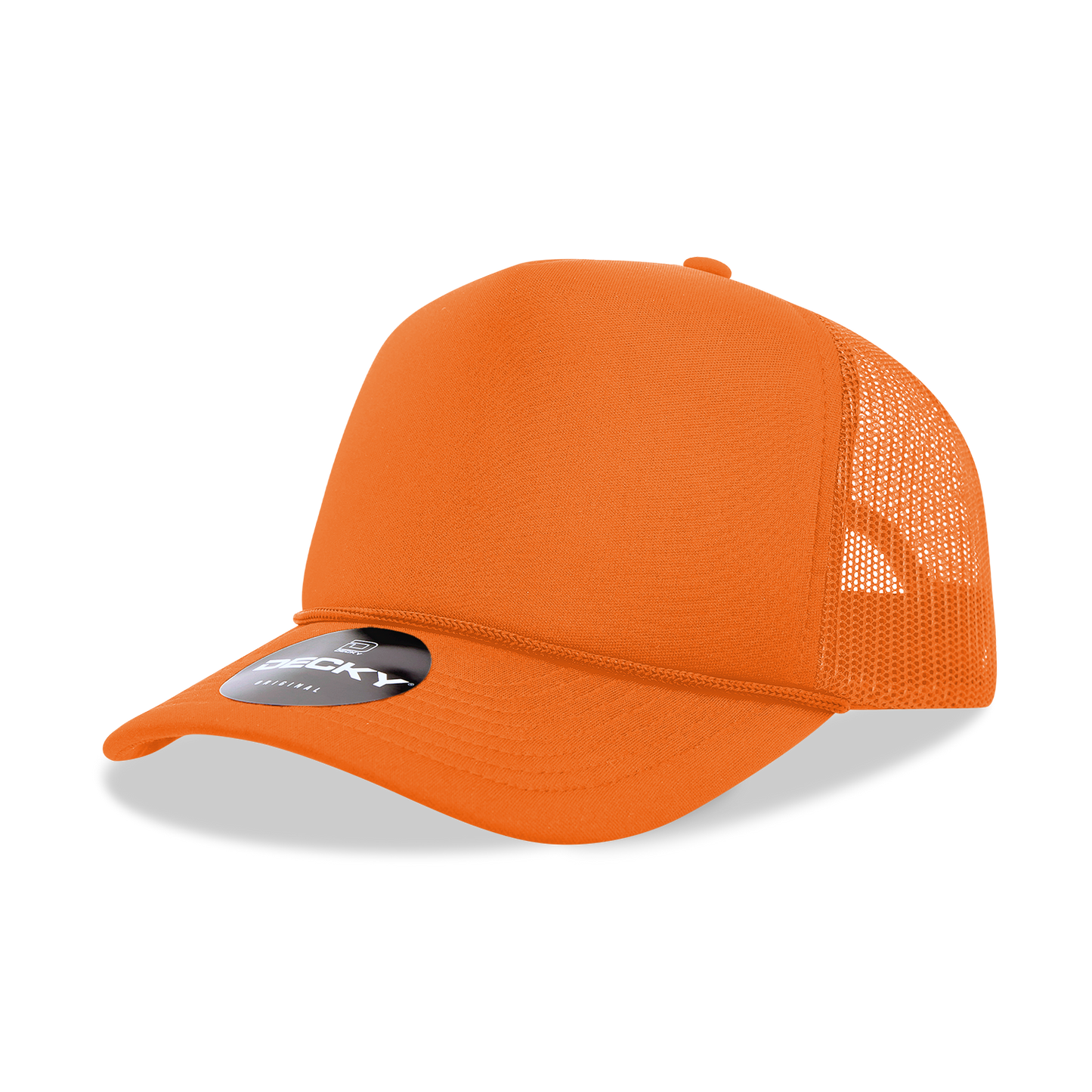 Decky 6025 Trucker Hat - Structured, Curved Brim