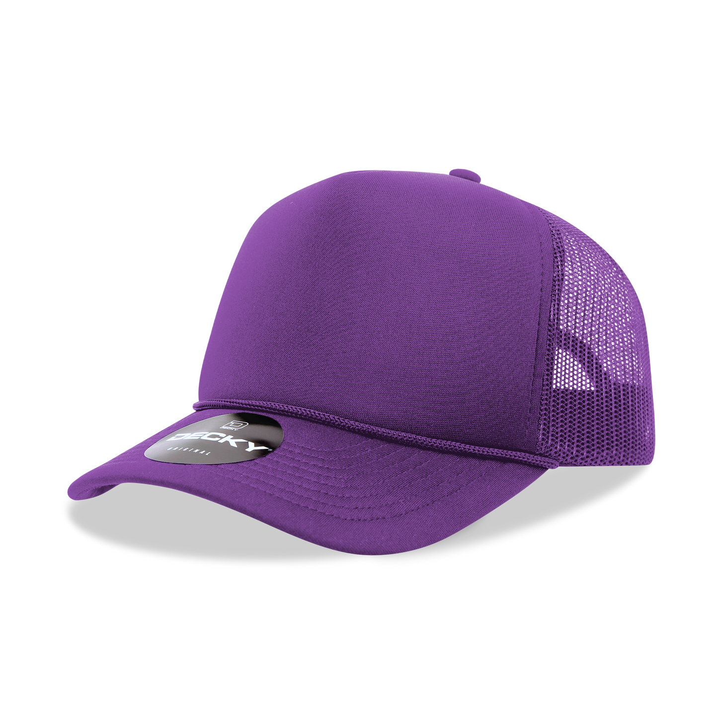 Decky 6025 Trucker Hat - Structured, Curved Brim