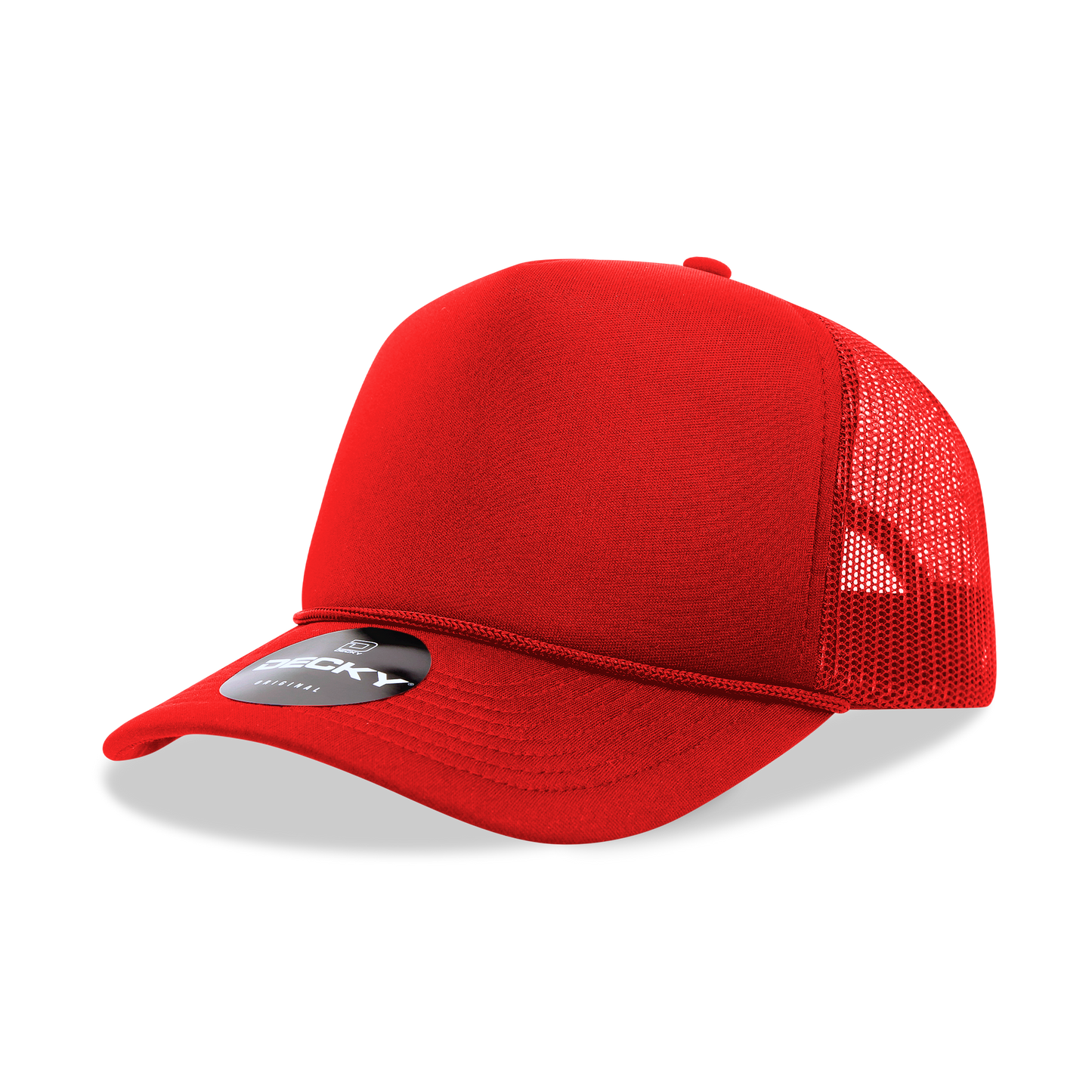 Decky 6025 Trucker Hat - Structured, Curved Brim
