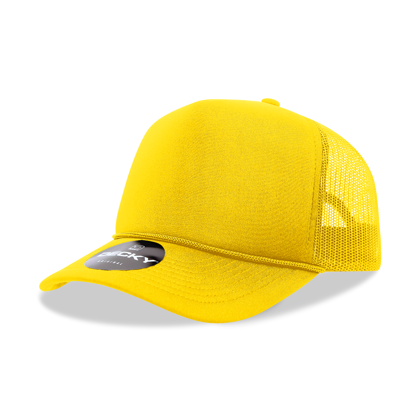 Decky 6025 Trucker Hat - Structured, Curved Brim