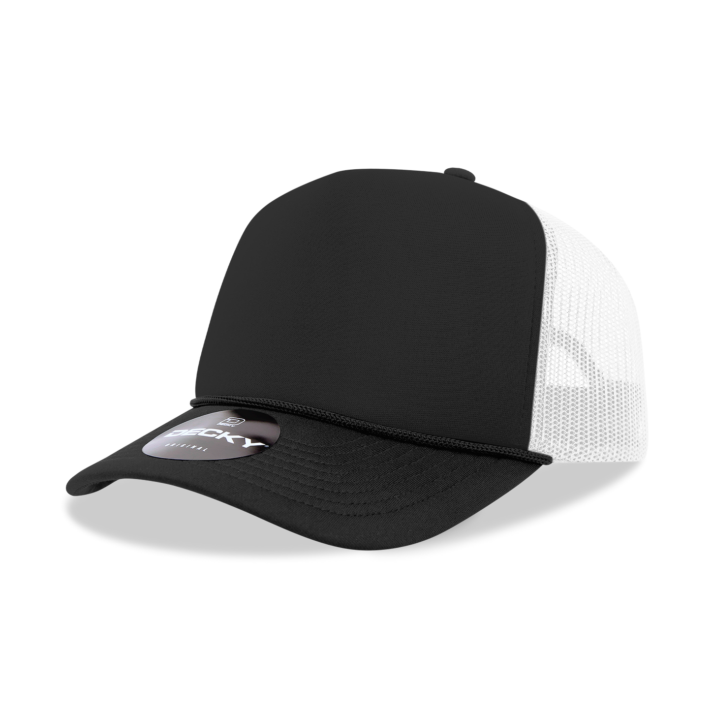 Decky 6025 Trucker Hat - Structured, Curved Brim