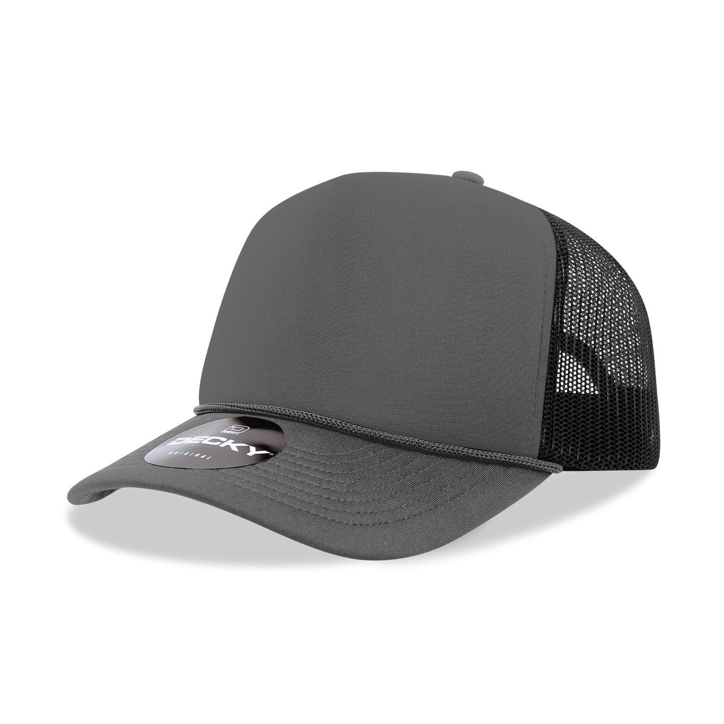 Decky 6025 Trucker Hat - Structured, Curved Brim
