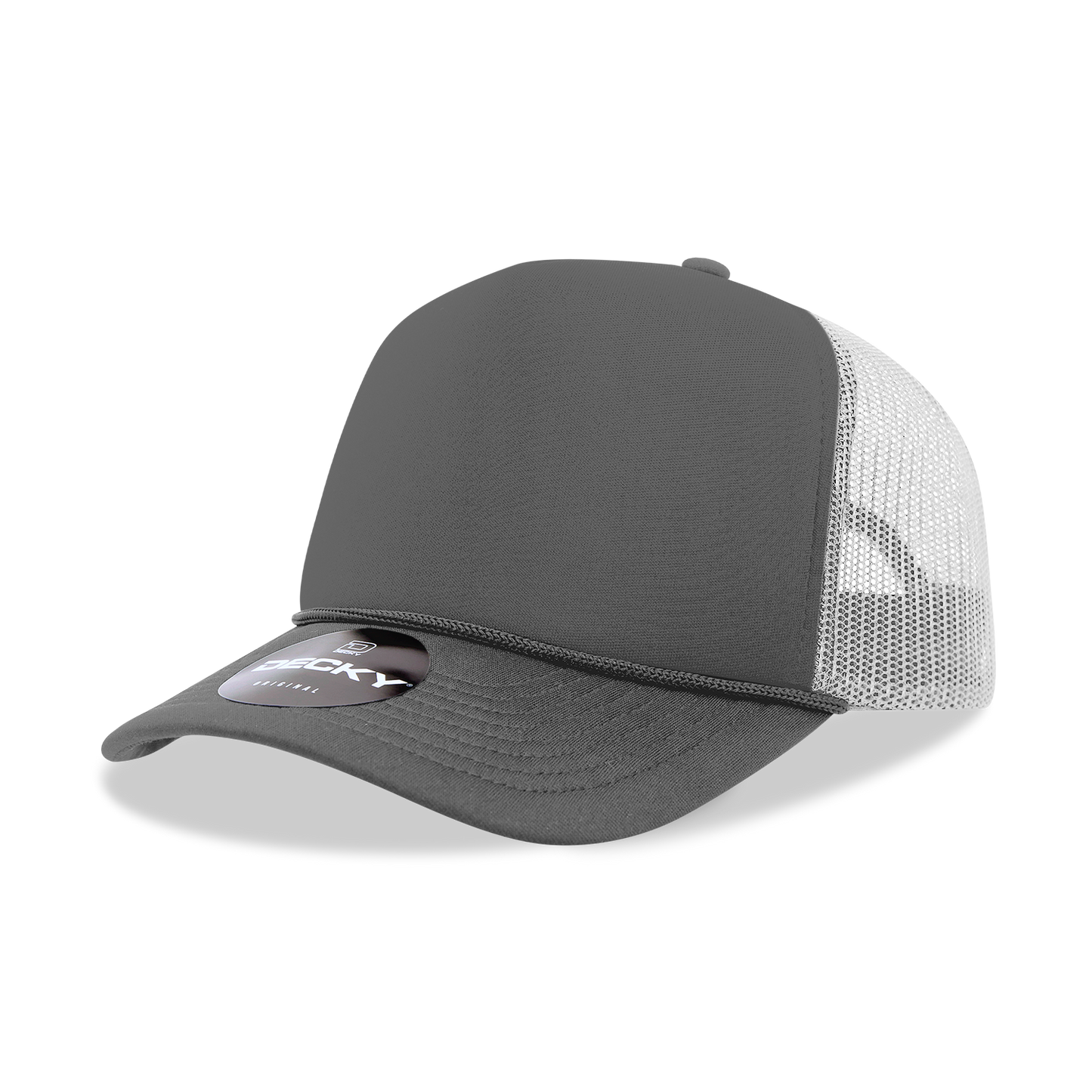Decky 6025 Trucker Hat - Structured, Curved Brim