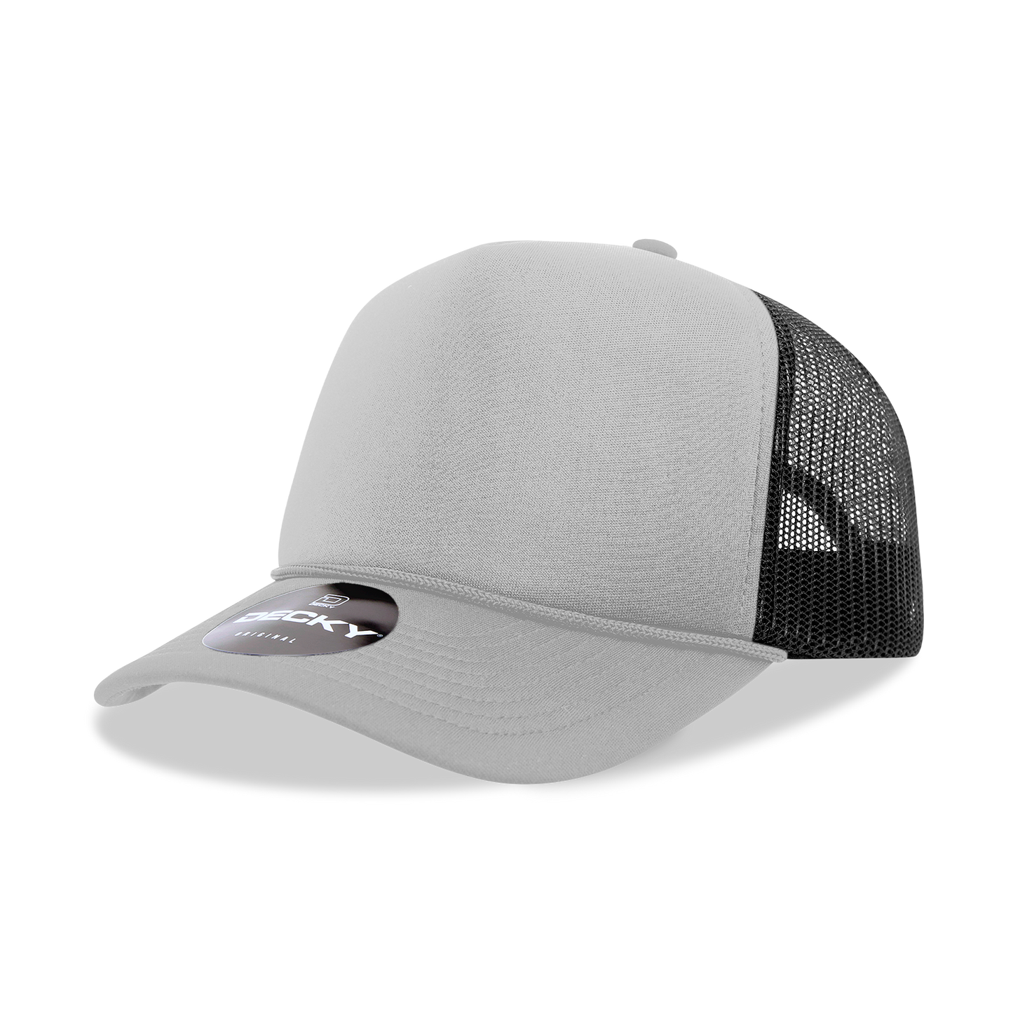 Decky 6025 Trucker Hat - Structured, Curved Brim