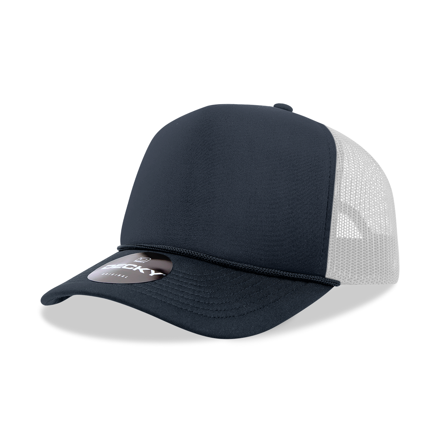 Decky 6025 Trucker Hat - Structured, Curved Brim