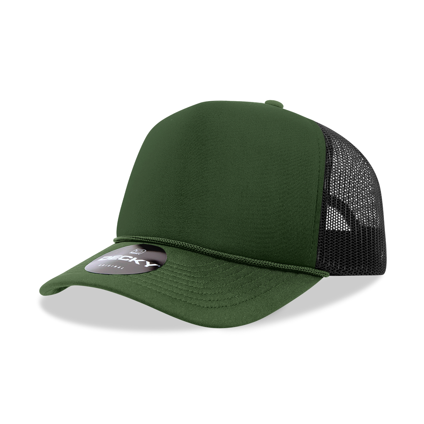 Decky 6025 Trucker Hat - Structured, Curved Brim