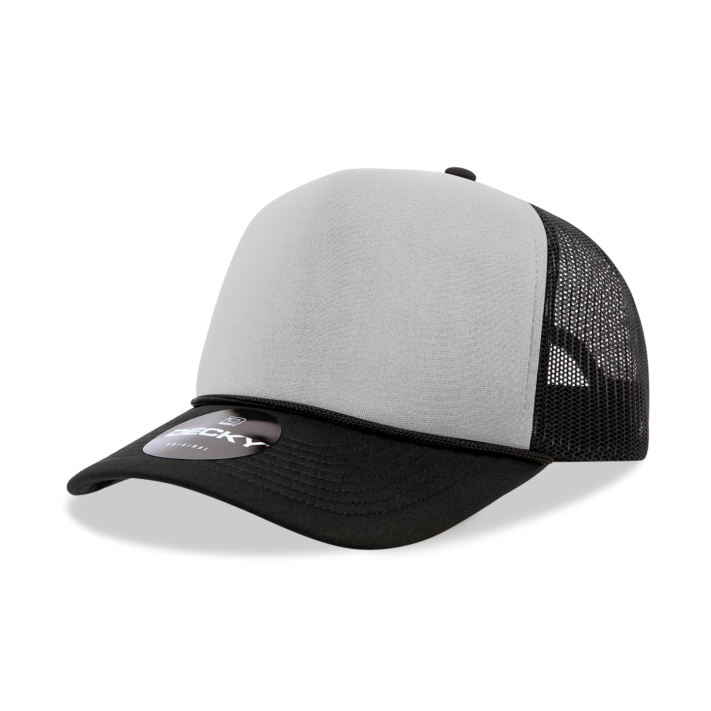Decky 6025 Trucker Hat - Structured, Curved Brim