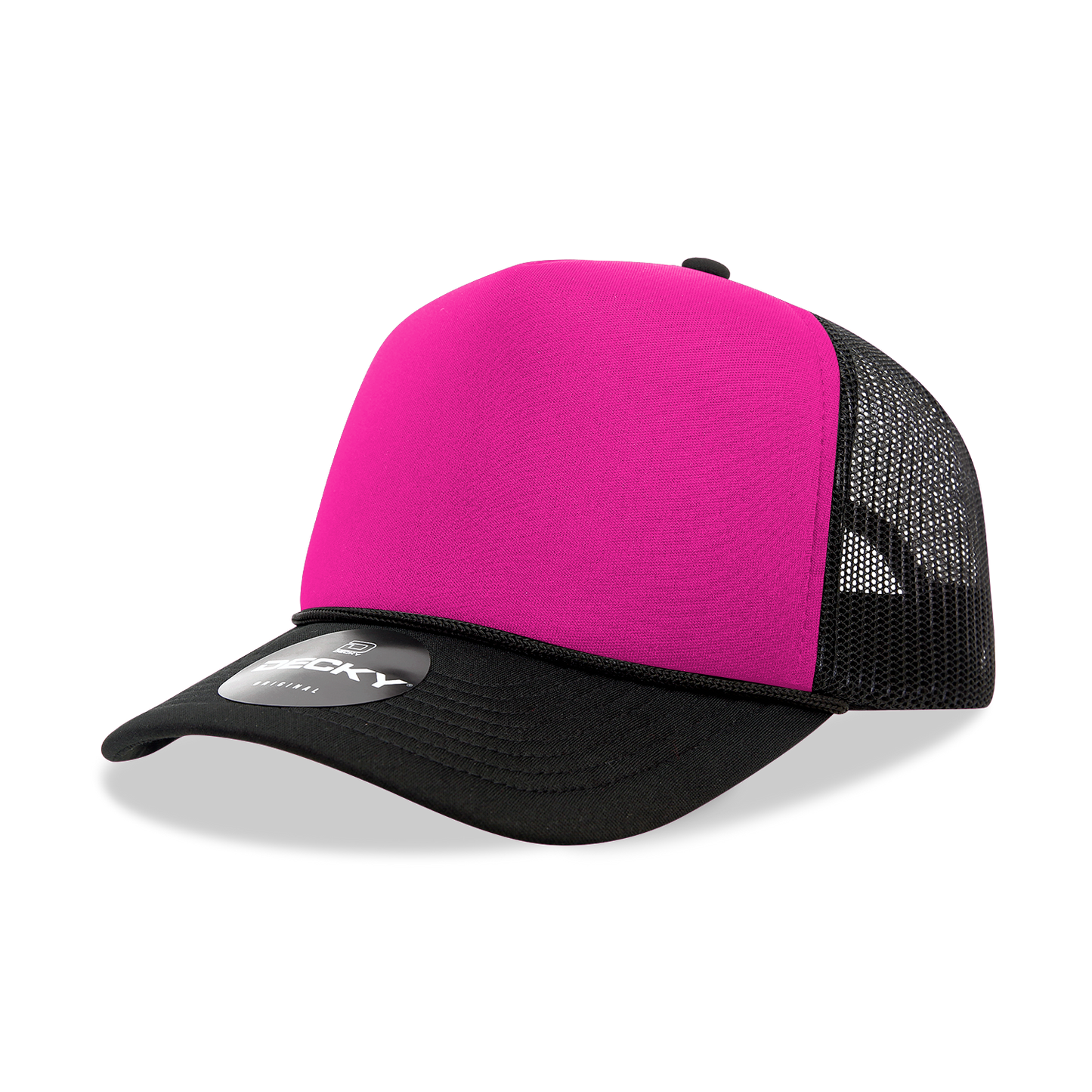 Decky 6025 Trucker Hat - Structured, Curved Brim