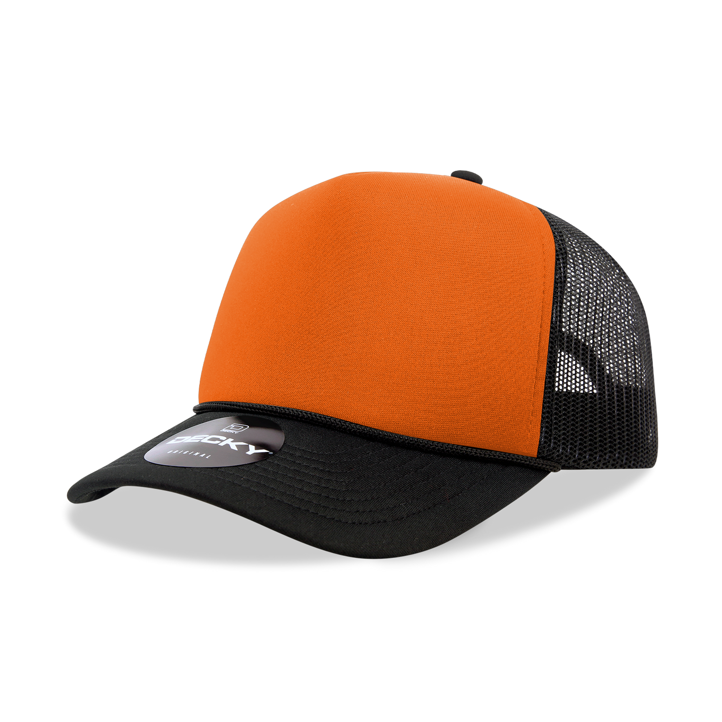 Decky 6025 Trucker Hat - Structured, Curved Brim