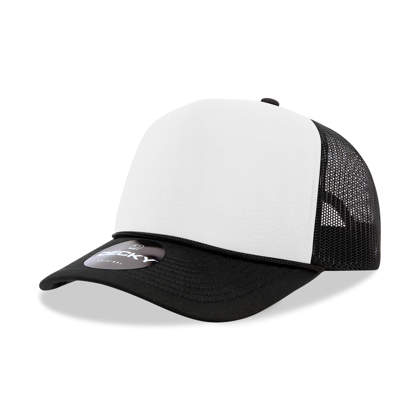 Decky 6025 Trucker Hat - Structured, Curved Brim