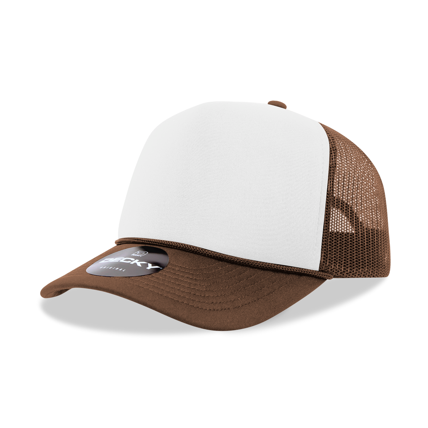 Decky 6025 Trucker Hat - Structured, Curved Brim