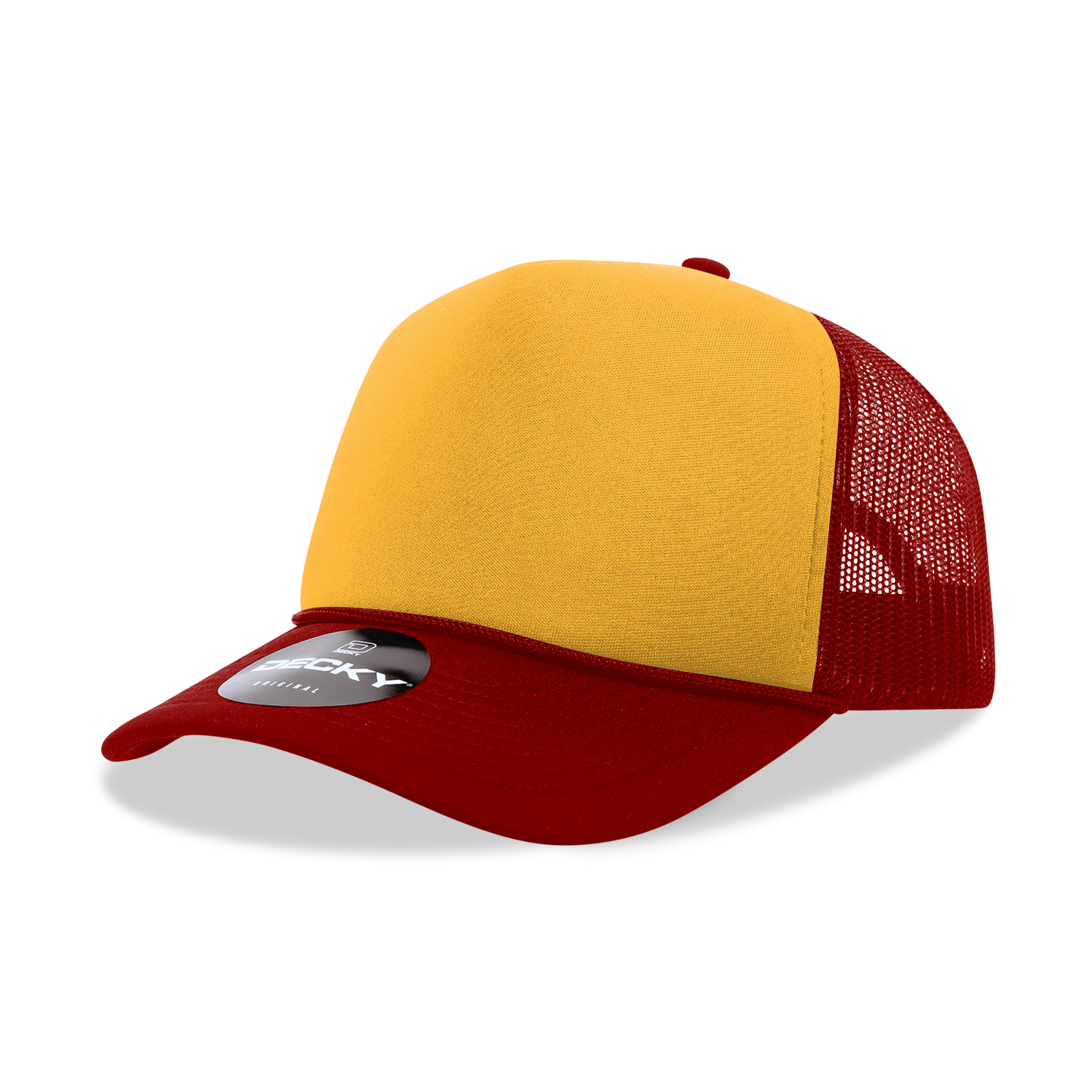 Decky 6025 Trucker Hat - Structured, Curved Brim