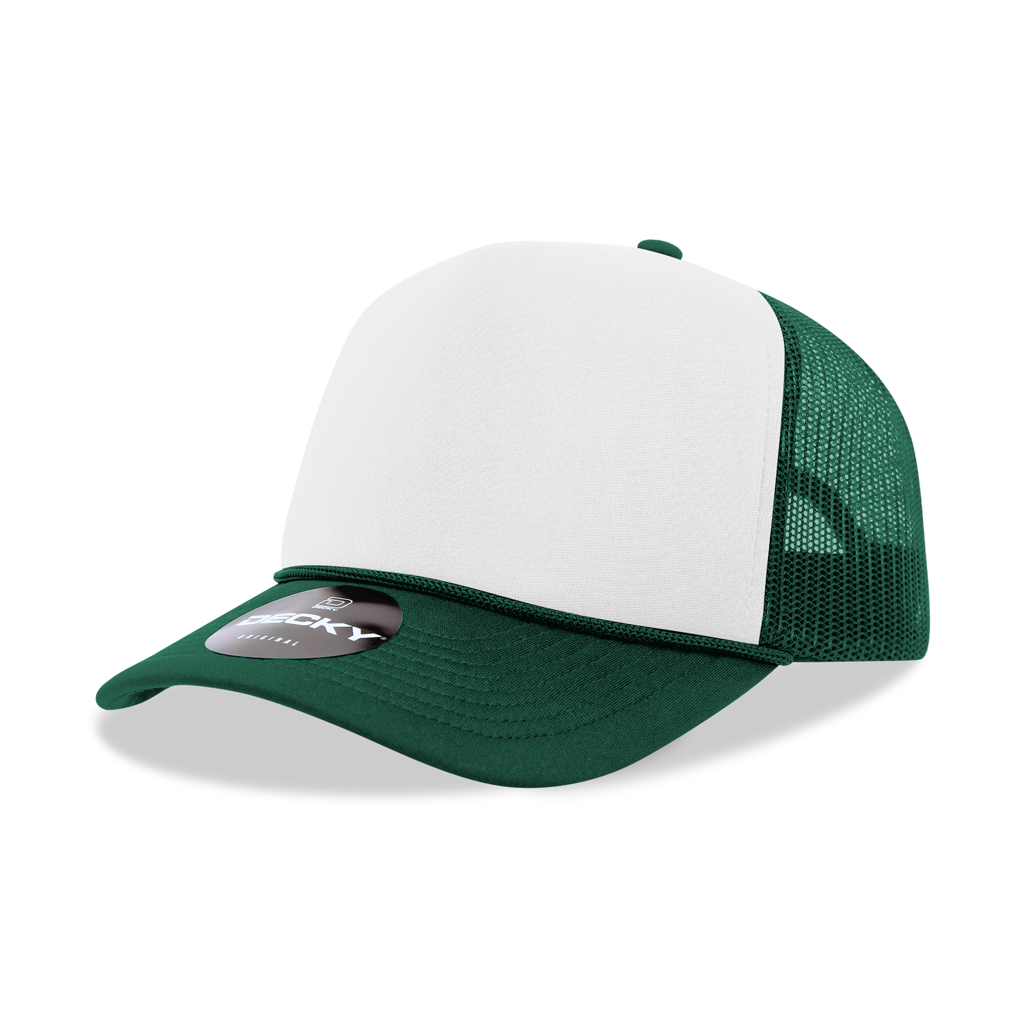 Decky 6025 Trucker Hat - Structured, Curved Brim
