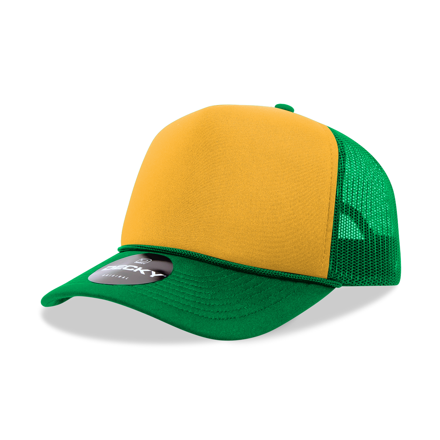 Decky 6025 Trucker Hat - Structured, Curved Brim