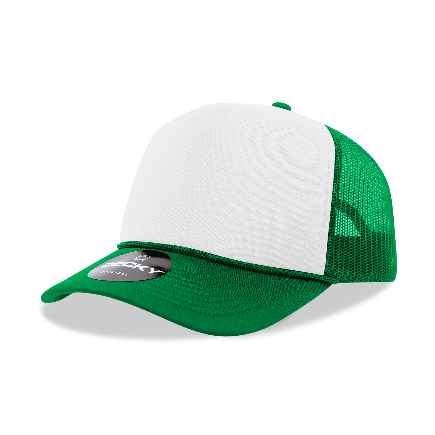 Decky 6025 Trucker Hat - Structured, Curved Brim