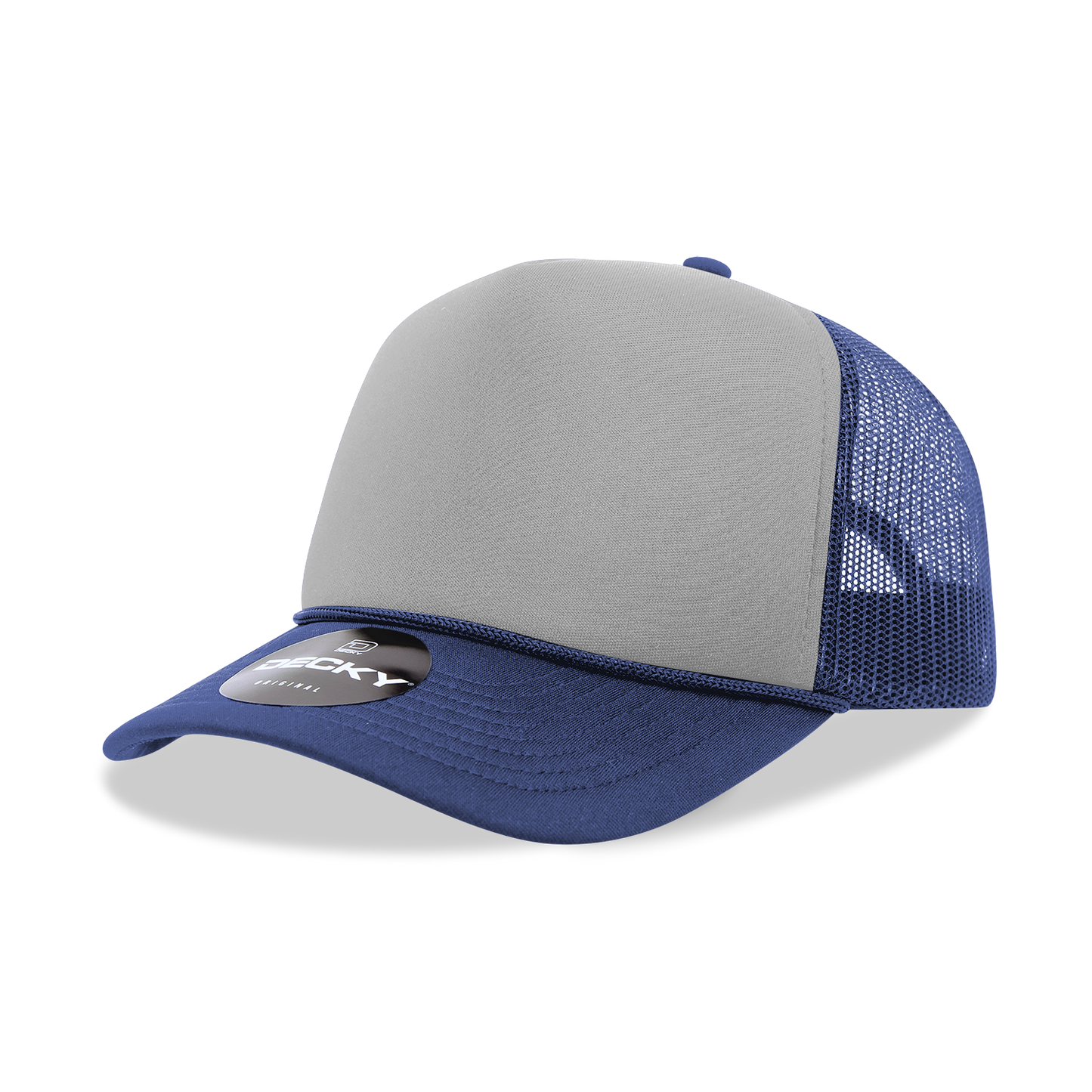 Decky 6025 Trucker Hat - Structured, Curved Brim
