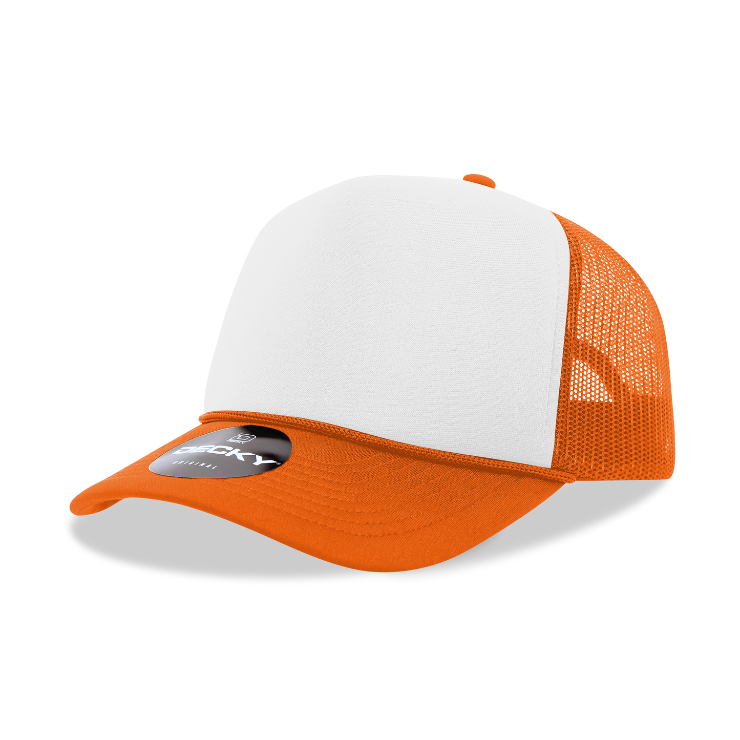 Decky 6025 Trucker Hat - Structured, Curved Brim