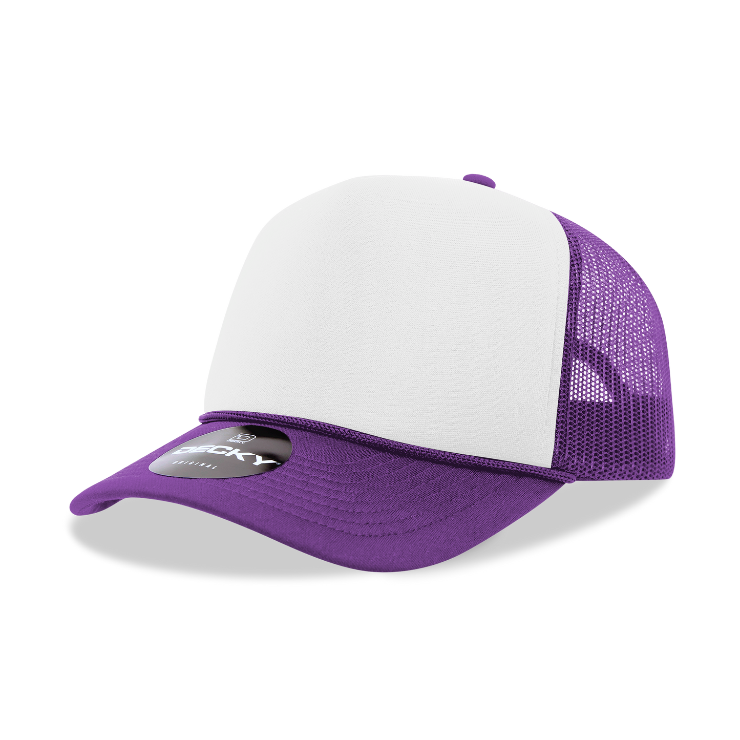 Decky 6025 Trucker Hat - Structured, Curved Brim