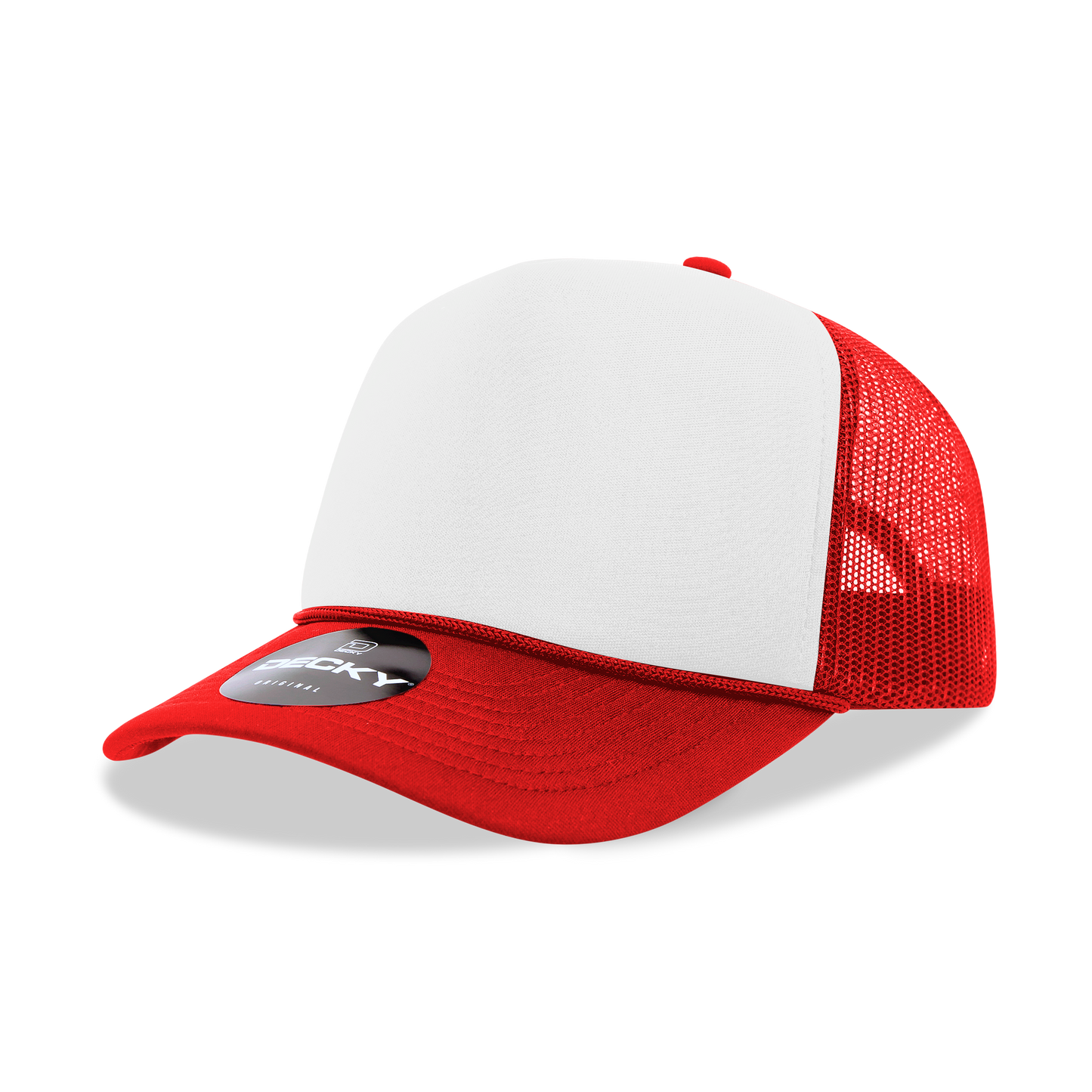 Decky 6025 Trucker Hat - Structured, Curved Brim