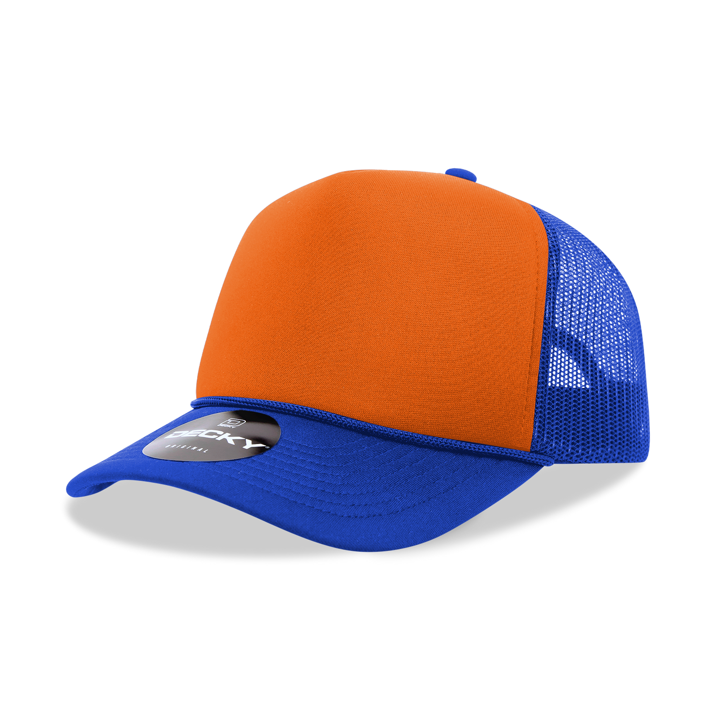 Decky 6025 Trucker Hat - Structured, Curved Brim