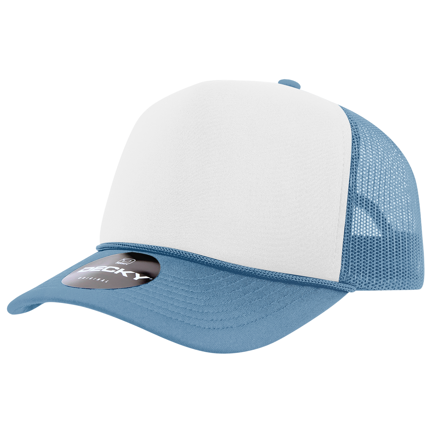 Decky 6025 Trucker Hat - Structured, Curved Brim