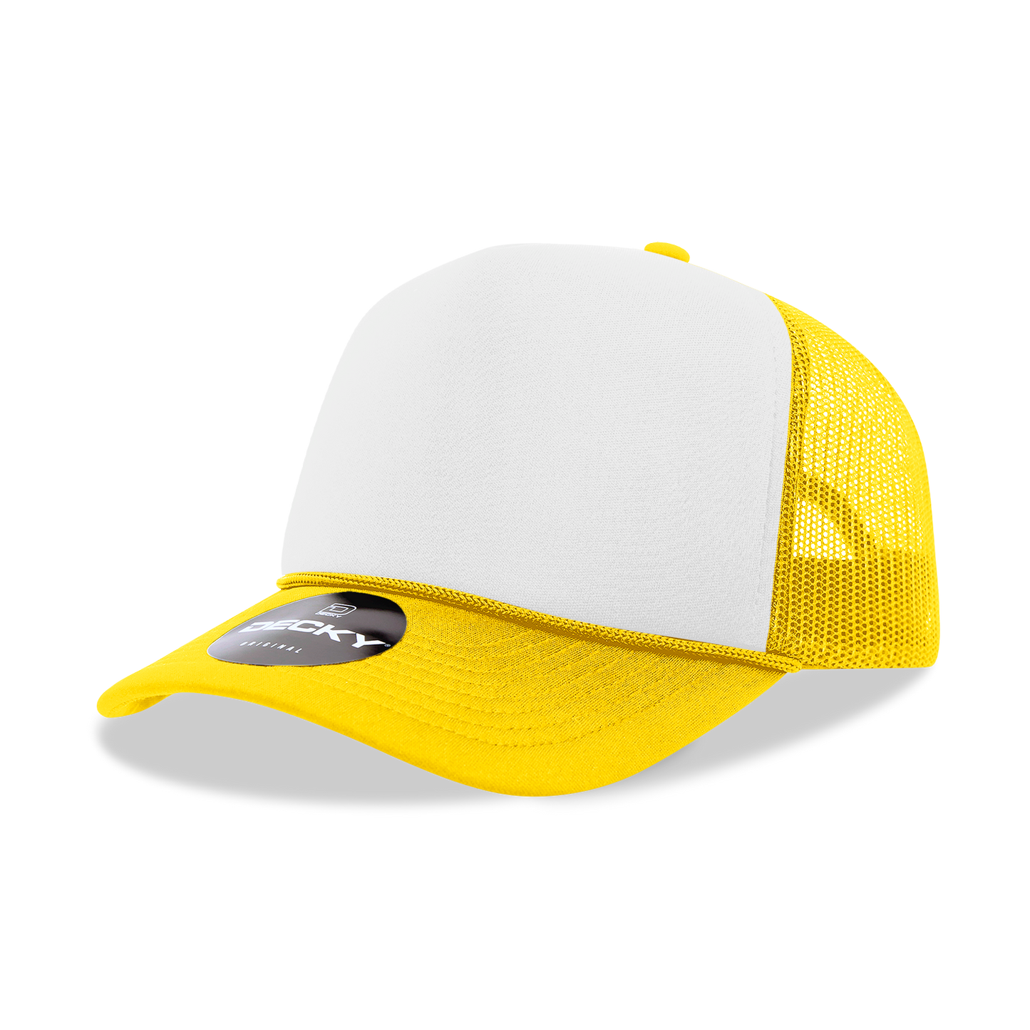 Decky 6025 Trucker Hat - Structured, Curved Brim