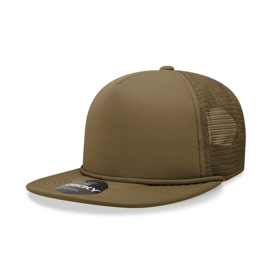 Decky 5 Panel High Profile Structured Foam Trucker