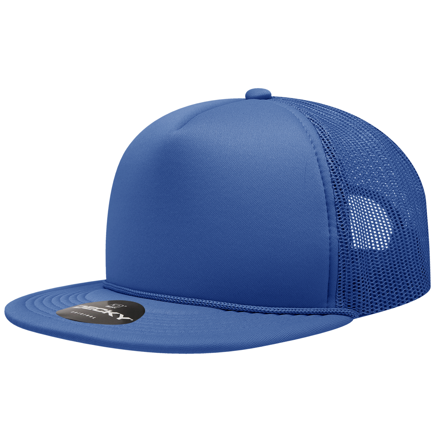 Decky 6026 Trucker Hat - Structured, Flat Brim