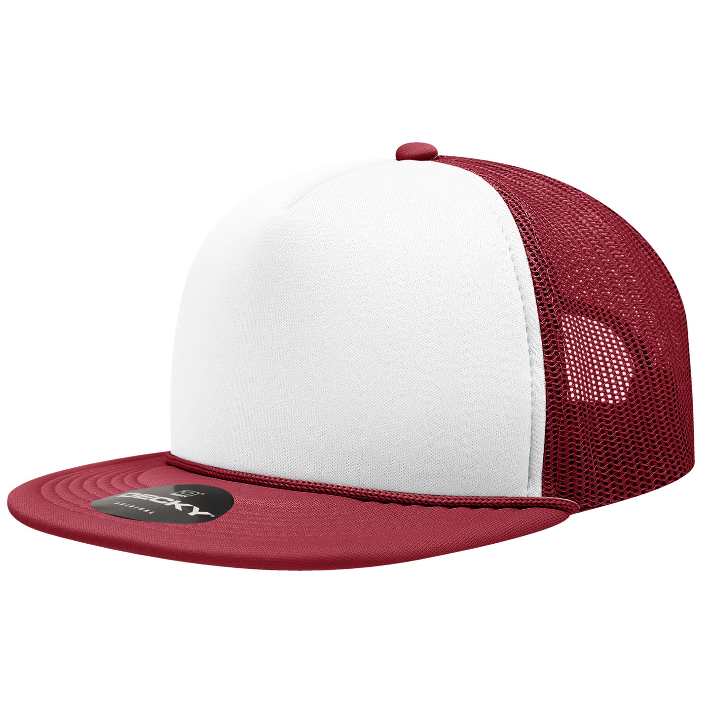 Decky 6026 Trucker Hat - Structured, Flat Brim