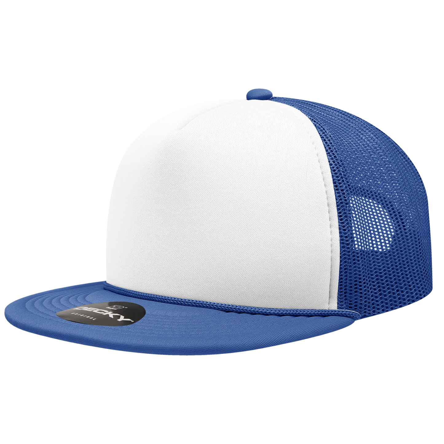 Decky 6026 Trucker Hat - Structured, Flat Brim