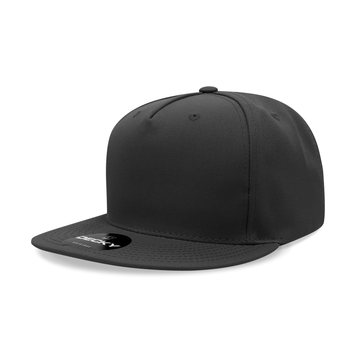 Decky 6029 Snapback Cap - 100% Polyester, Structured
