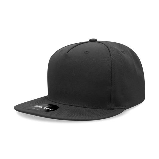 Decky 5 Panel High Profile Structured Polyester Snapback