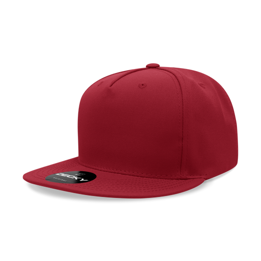 Decky 5 Panel High Profile Structured Polyester Snapback